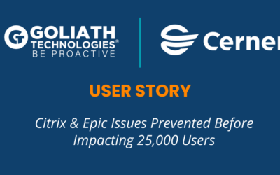 Citrix & Epic Issues Prevented Before Impacting 25,000 Users