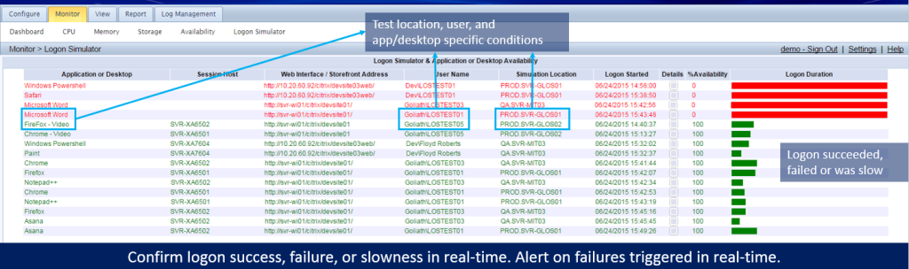 Confirm Logon Slowness