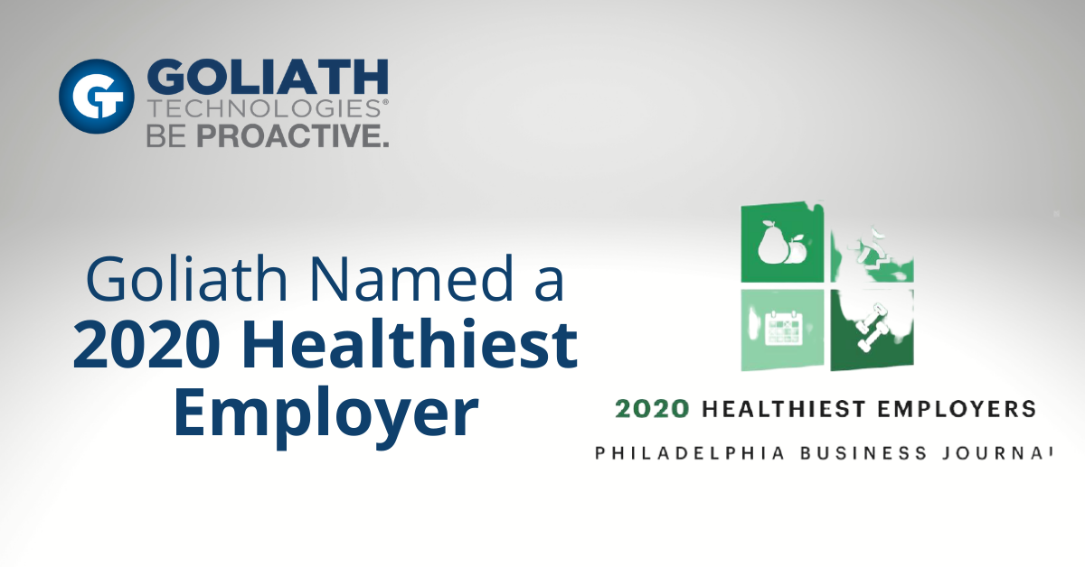 Goliath Technologies Named a 2020 Healthiest Employer