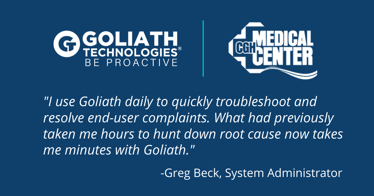 CGH Medical Center Finds Root Cause and Resolves End User Citrix Performance Issues