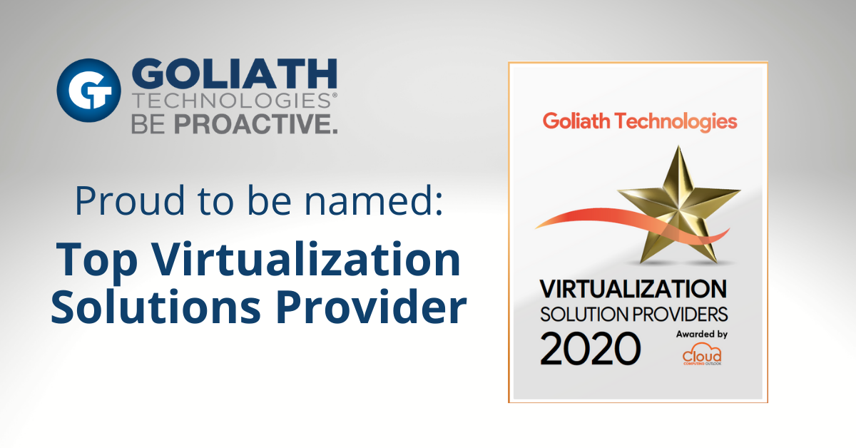 Goliath Named Top Virtualization Solutions Provider