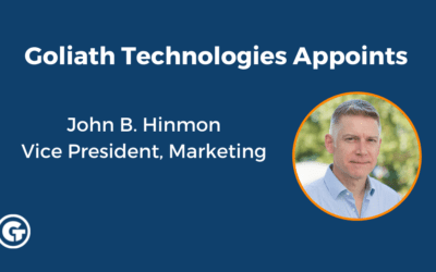 Goliath Technologies Appoints John B. Hinmon as Vice President of Marketing