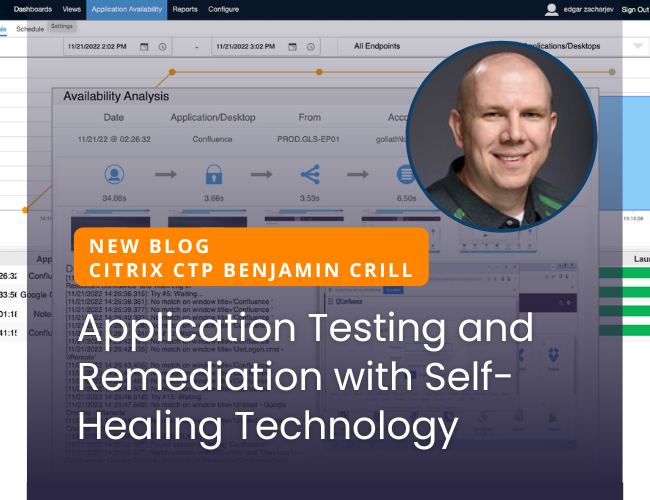 Application Testing and Remediation with Self-Healing Technology