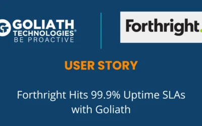 Forthright Hits 99.9% Uptime SLAs with Goliath Technologies