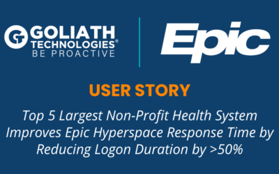 Improves Epic Hyperspace Response Time by Reducing Logon Duration by >50%