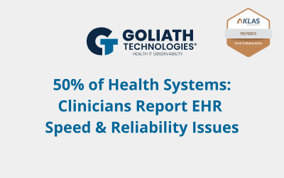 50% of Health Systems: Clinicians Report EHR Speed & Reliability Issues