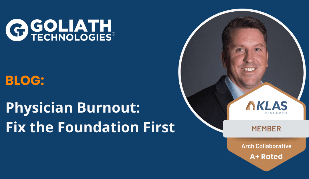 Physician Burnout: Fix the Foundation First