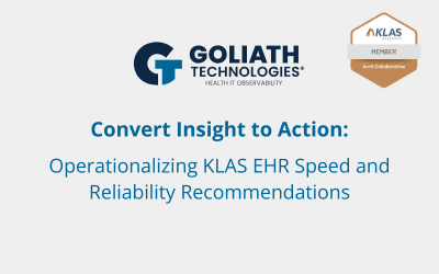 Operationalizing KLAS EHR Speed and Reliability Recommendations