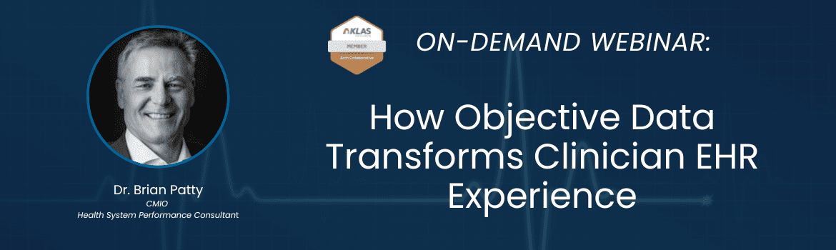 How Objective Data Transforms Clinician EHR Experience